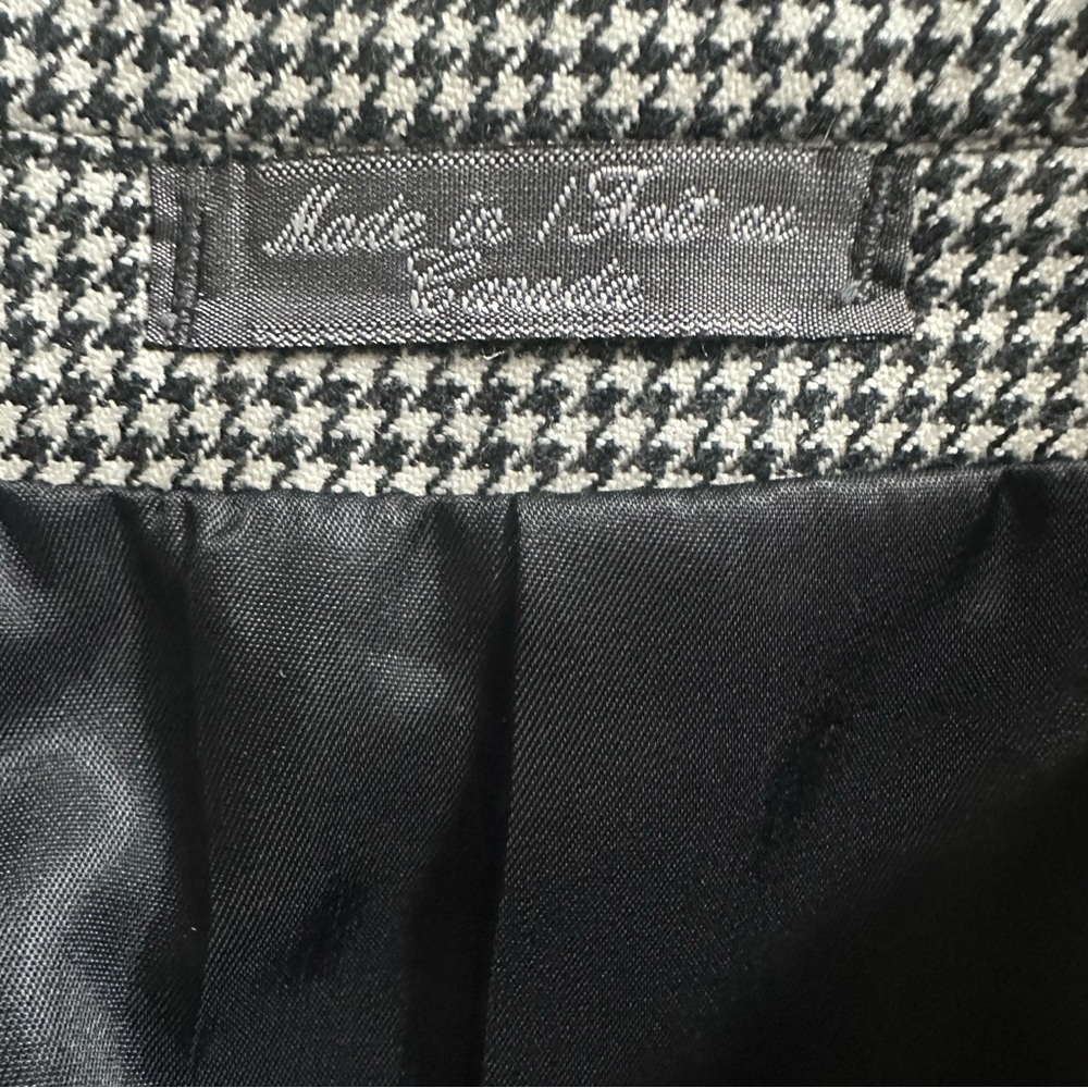 Silverstone 100% Cashmere Houndstooth‎ Men’s Blazer, Size 42R, MSRP $350 - Picture 4 of 8